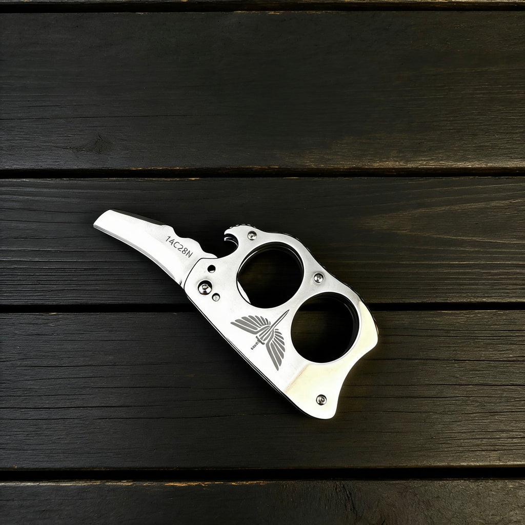 Multifunctional Stainless Steel Folding Knife l EDC Craft Tool