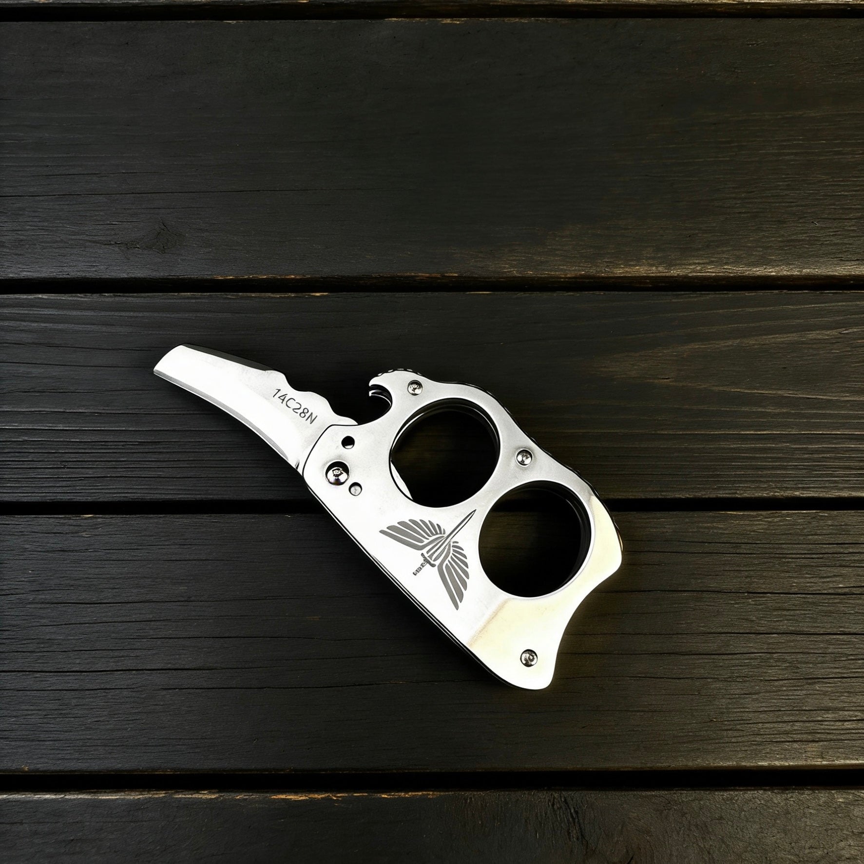 Multifunctional Stainless Steel Folding Knife l EDC Craft Tool