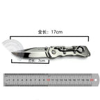 Mechanical Carabiner AUS-10 Full Steel EDC Folding Pocket Knife